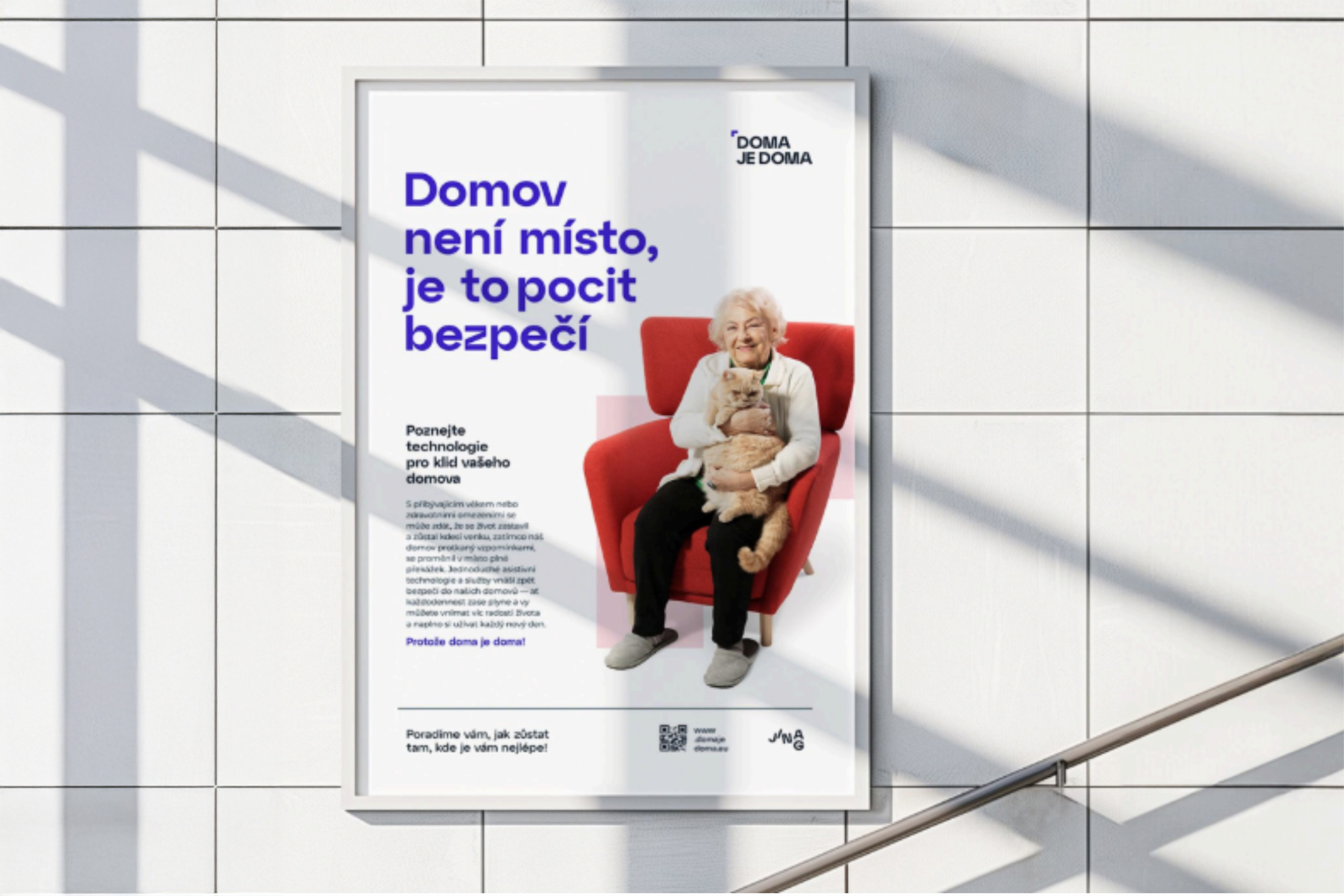 plakát s pozvánkou na výstavu doma je doma